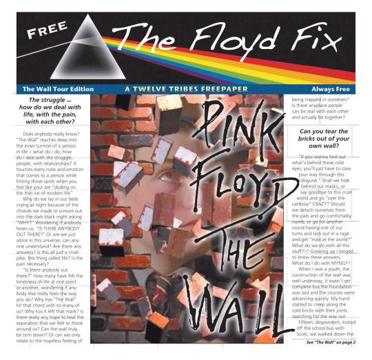 Pink Floyd "The Wall" imagery