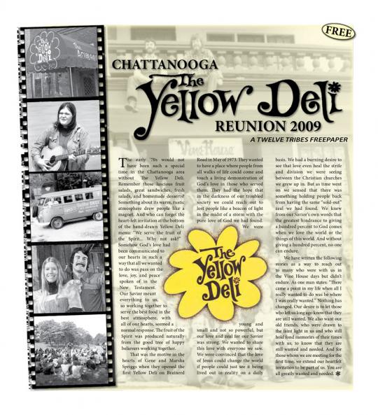 Snapshot images and newspaper articles about "The Yellow Deli" in Chattanooga , TN where our life began.