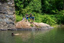Swimming in Saxons River
