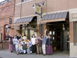 We work together at The Yellow Deli on Pearl Street